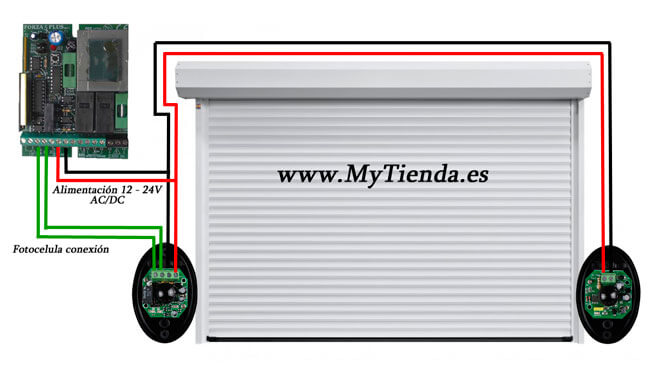 fotocelula puerta garaje/Detector de sensor infrarrojo de fotocélula IP55,  sensor de barrera de seguridad para puerta automática impermeable