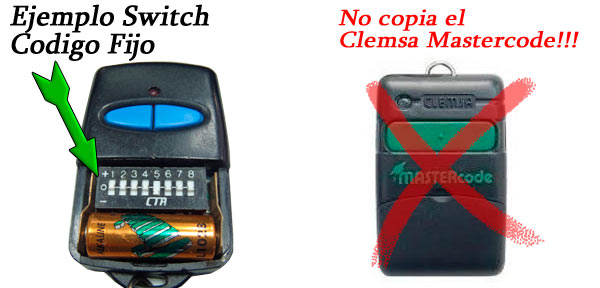 Clonar mando garaje
