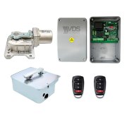 Kit motor enterrado puerta batiente 230V VDS UNDER V con cuadro y 2 mandos