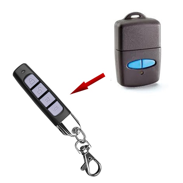 Cómo copiar o clonar un mando de garaje con código fijo. How to copy garage  door remote control. 