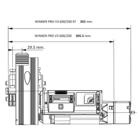 Kit motor puerta enrollable Winner 600 EF 170 Kg 