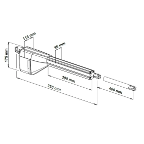 kit motor puerta abatible ego 2 hojas 230v kit motor puerta abatible ego 2 hojas 230v