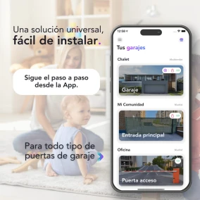 Abre el garaje desde el móvil con HOMYHUB Starter Kit