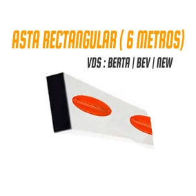 Asta rectangular de 6 Metros | Barreras parking Asta rectangular de 6 Metros | Barreras parking