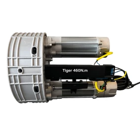 Bimotor puerta enrollable 340 kg eje 76 mm corona 240 mm