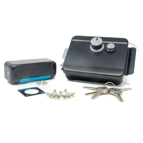 Electrocerradura VDS 12V con pulsador para puerta batiente