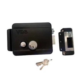 Electrocerradura VDS 12V con pulsador para puerta batiente